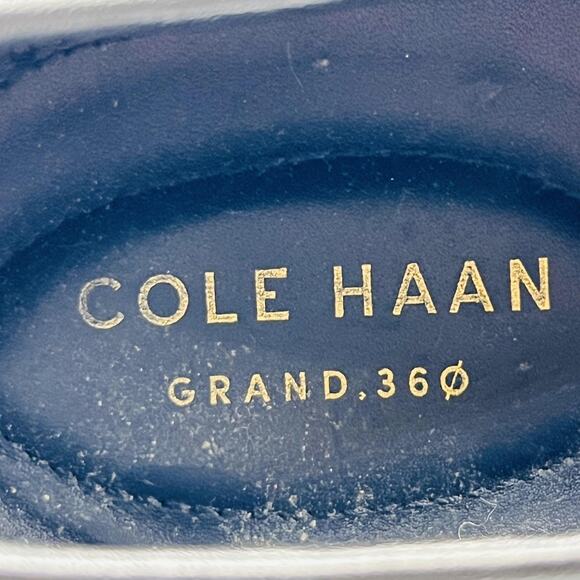 Cole Haan Shoes Men 11 Black Leather Grand 360 Woven Strap Loafers Dress Classic